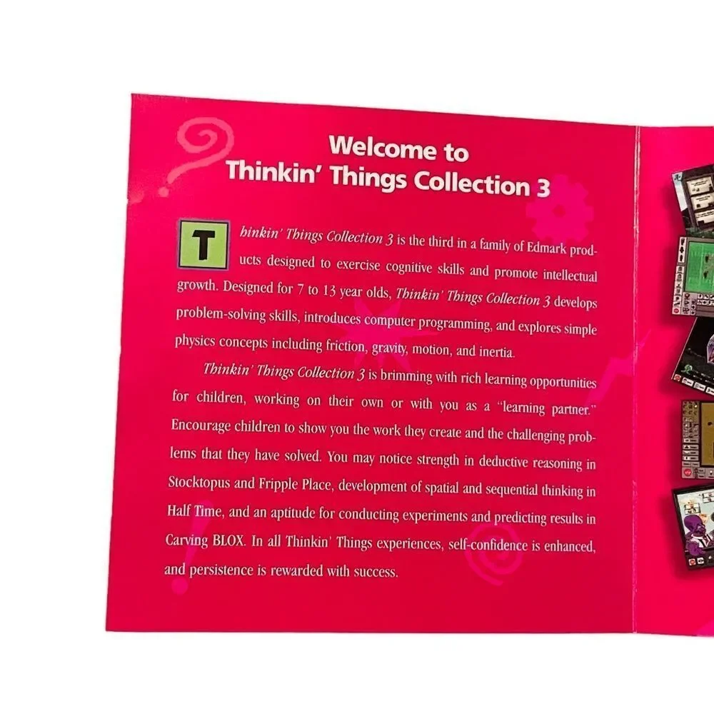 10/$25🦋 Edmark Thinkin' Things Collection 3 CD-ROM